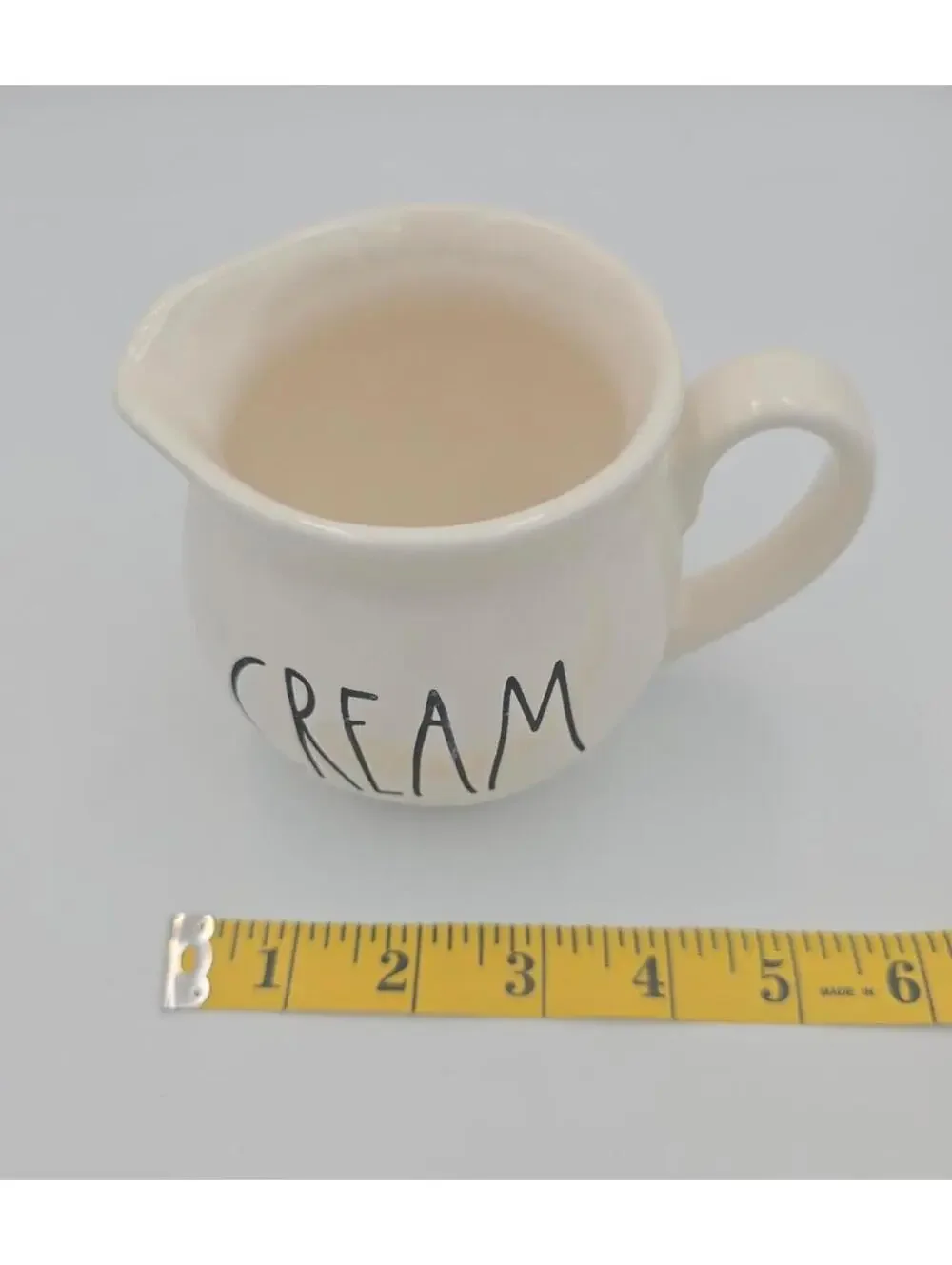 Rae Dunn Black and White Ceramic Creamer